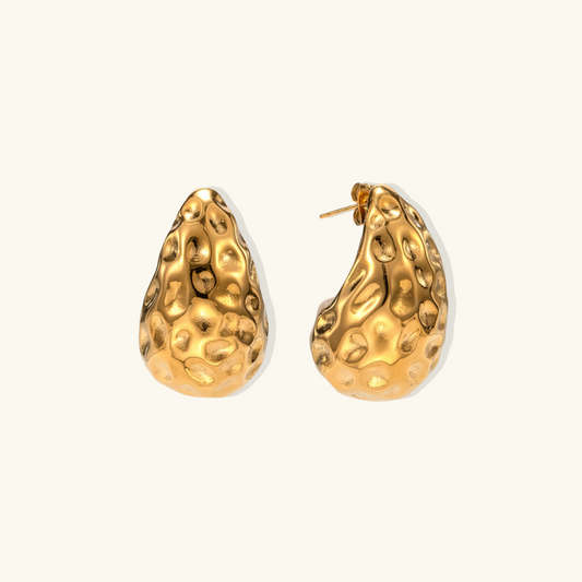 Pendientes de lágrima de lava 
