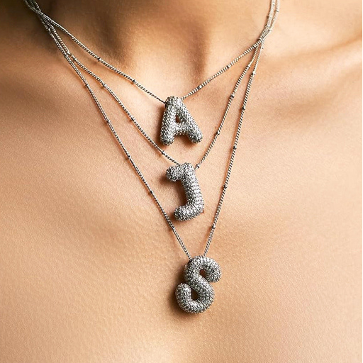 Bubble Letter Necklace
