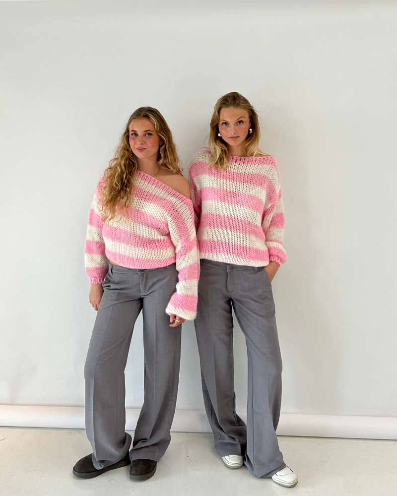 Louisa™ l Gestrickter Streifenpullover