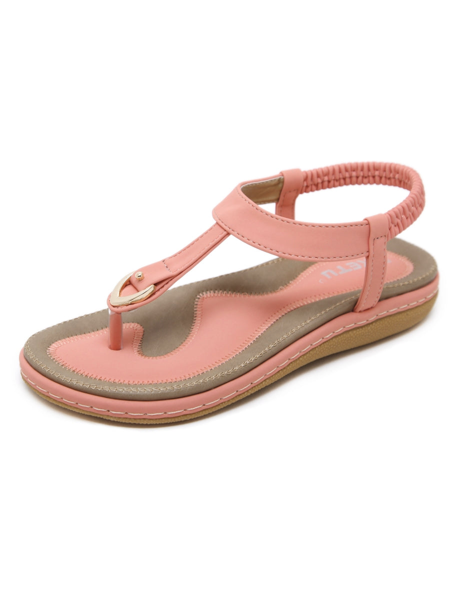 SIKETU | SIGNATURE T-STRAP PEACH SLINGBACK SANDAL