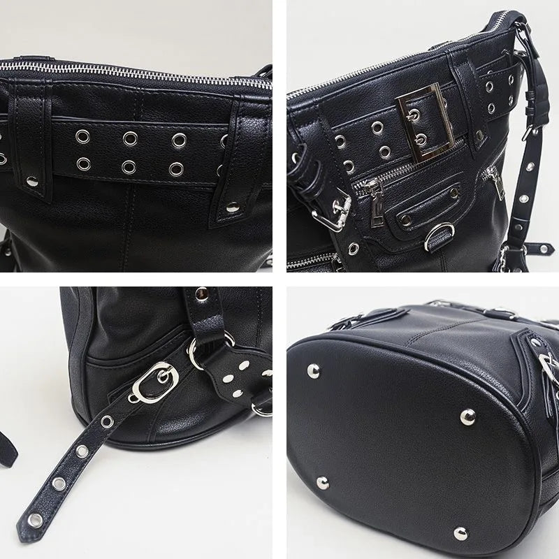 Rivet Black Tote Bag