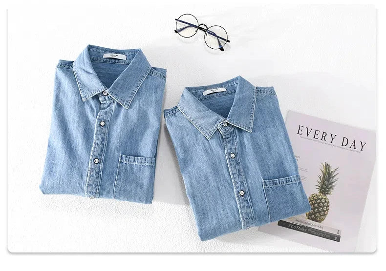 Shirt Denim Cotton Ruggero - VES. No.3
