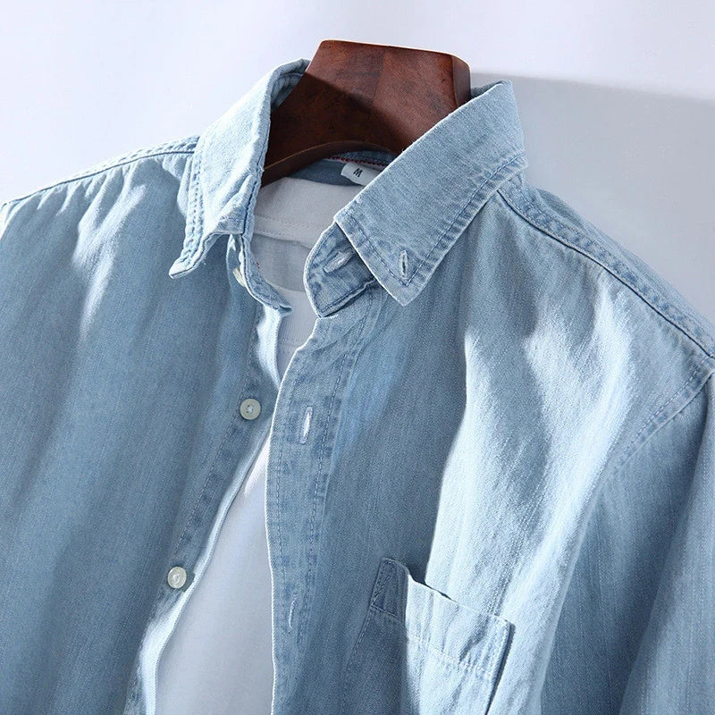 Camisa de algodón denim Sebastiano - VES. No.59