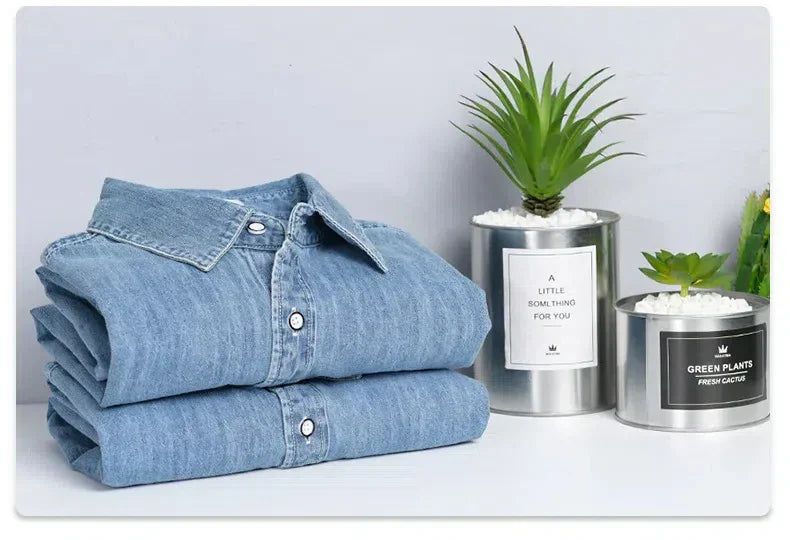 Shirt Denim Cotton Ruggero - VES. No.3