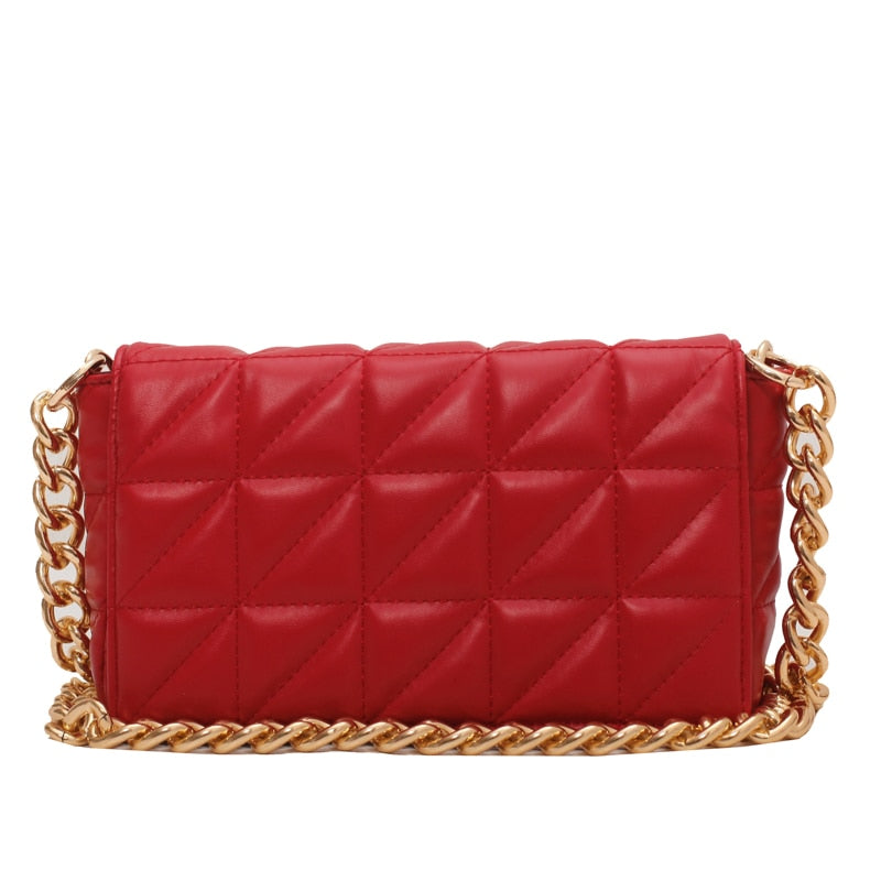 Gold Chain Quilted Handbag