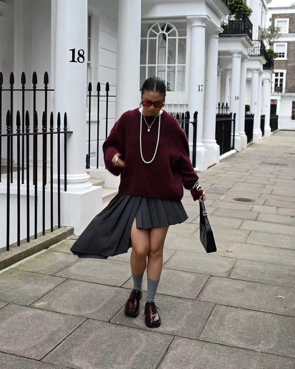 Tess | Viral Burgunder Pullover