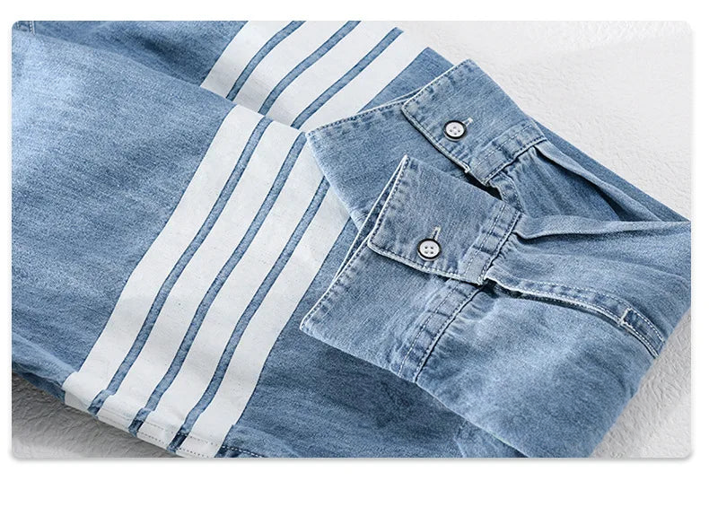 Shirt Denim Cotton Ruggero - VES. No.3