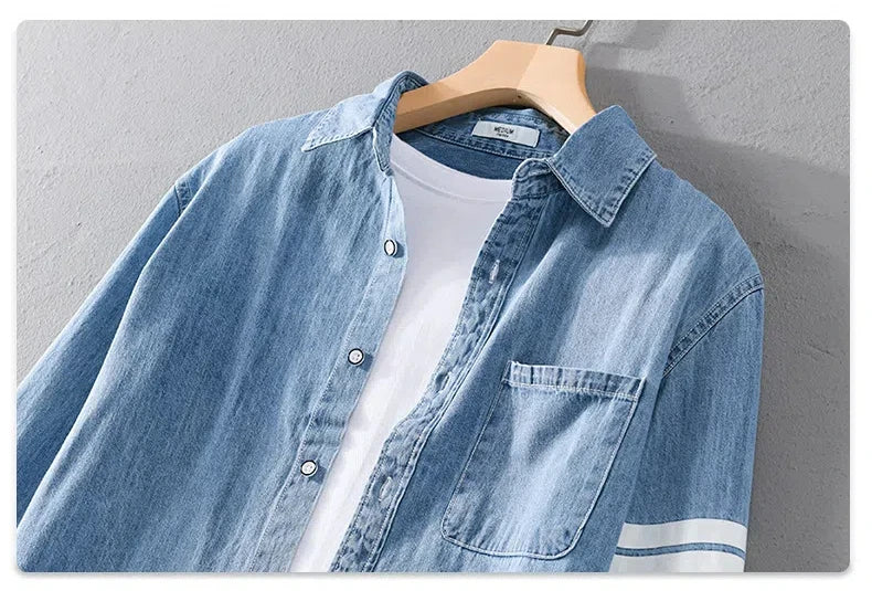 Shirt Denim Cotton Ruggero - VES. No.3