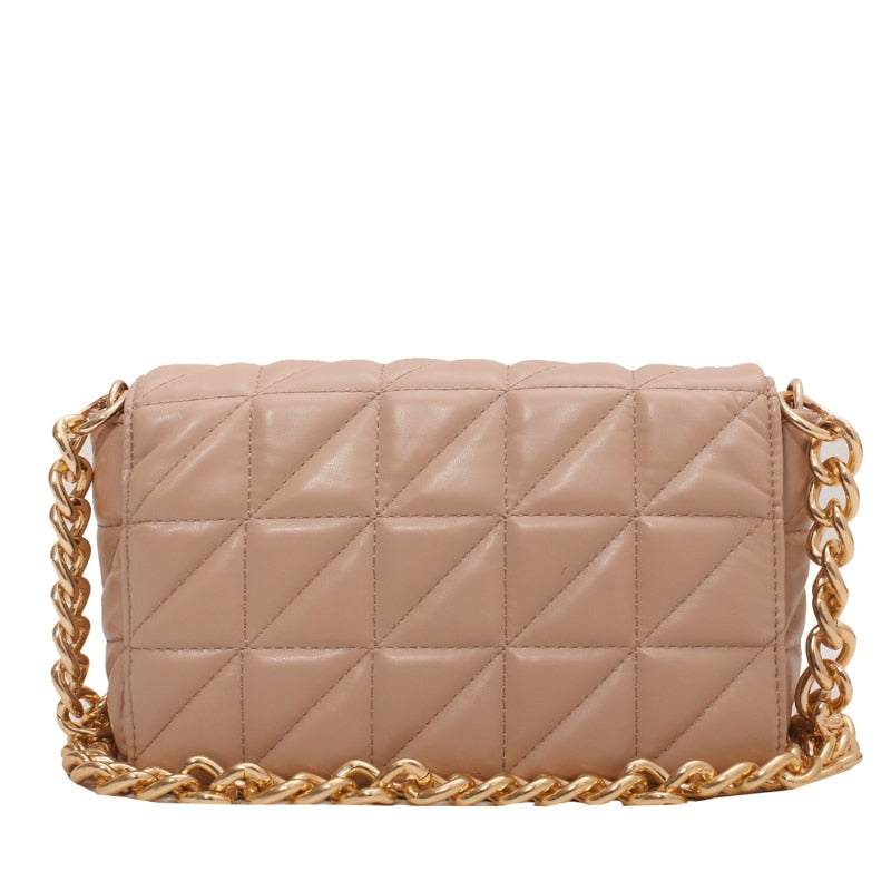 Gold Chain Quilted Handbag
