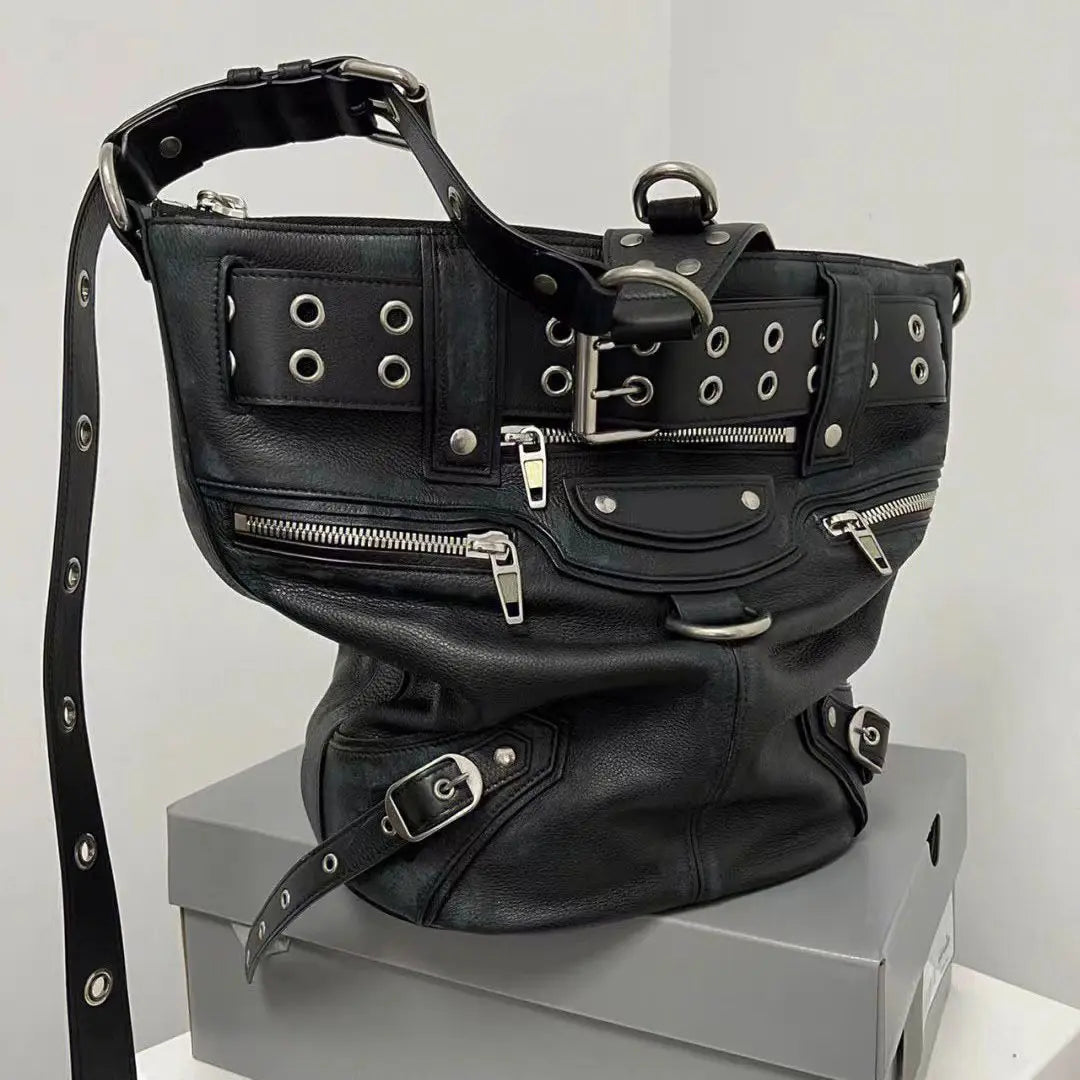 Rivet Black Tote Bag