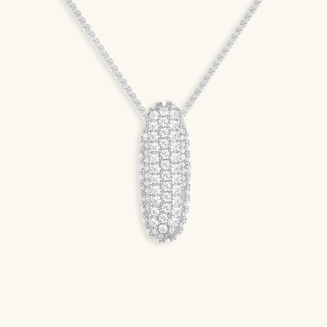 Diamond Initial Bubble Necklace