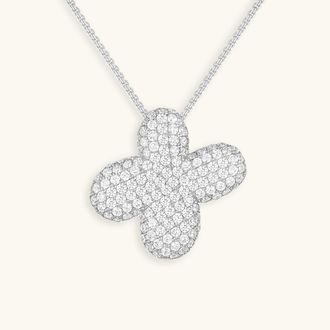 Diamond Initial Bubble Necklace