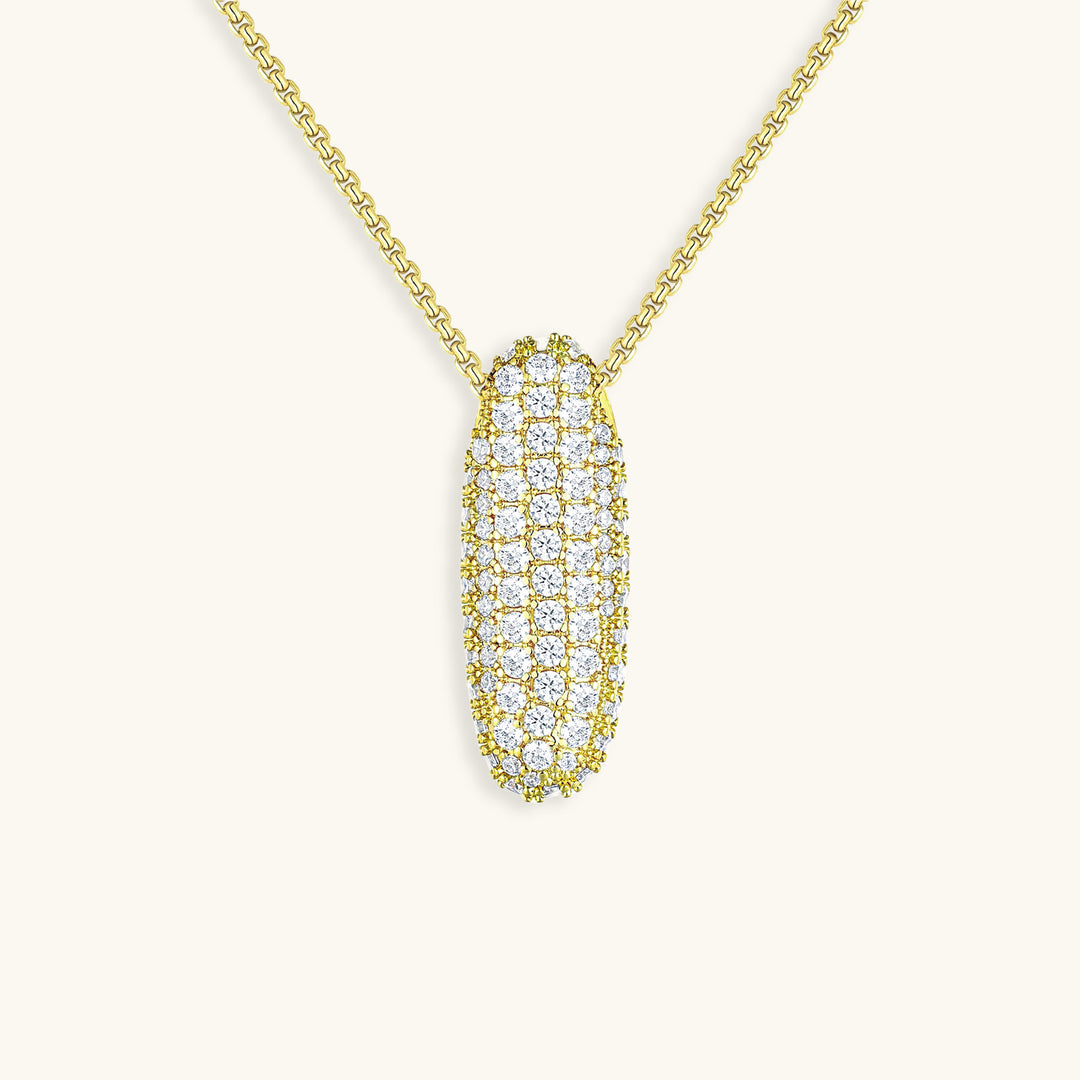 Diamond Initial Bubble Necklace