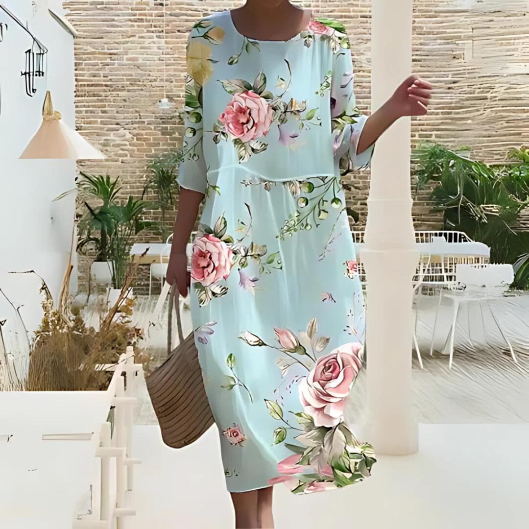 Vestido elegante con estampado floral Simone™