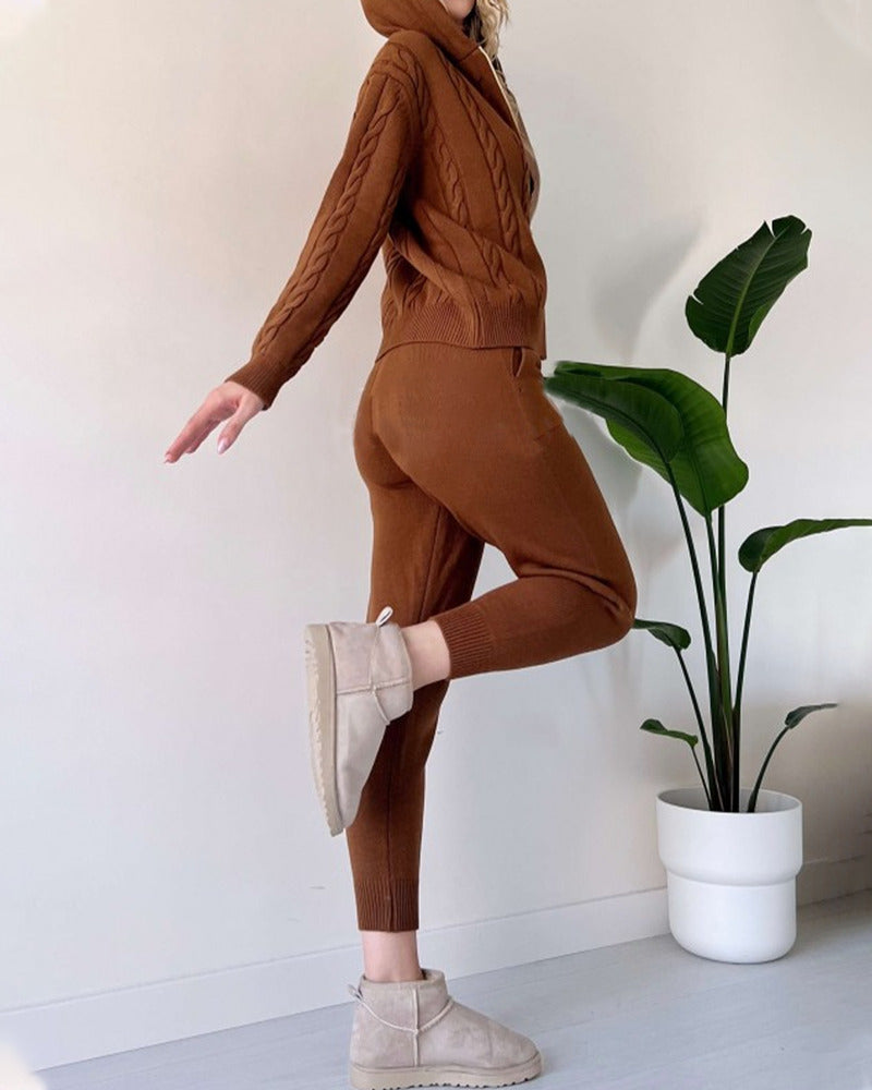 ANIA - Two-Piece Set in Twisted Jacquard