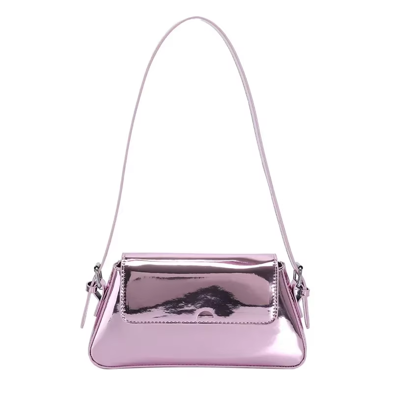 Shoulder bag "Lucina", high gloss