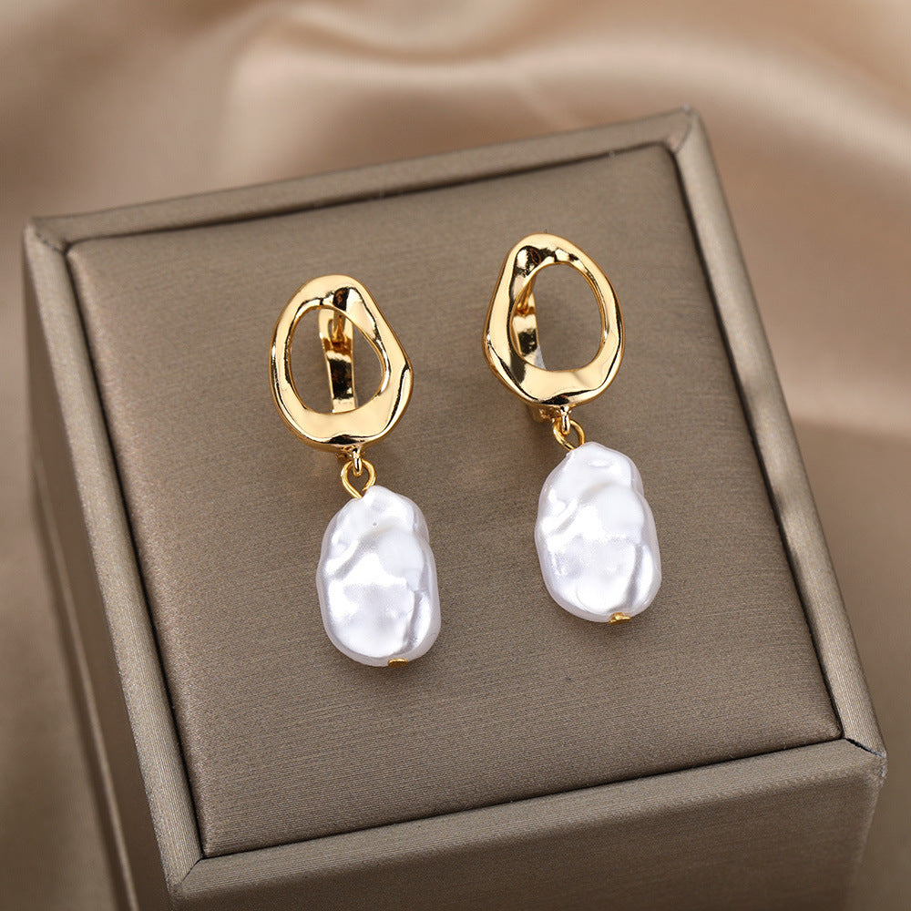 Pendientes de perlas crepusculares