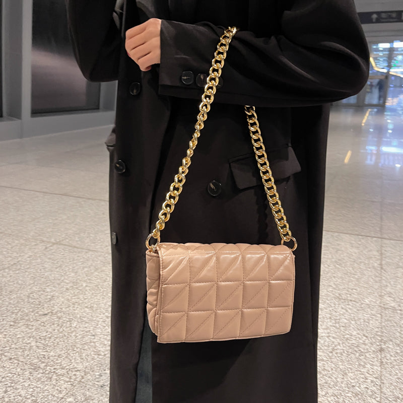 Gold Chain Quilted Handbag