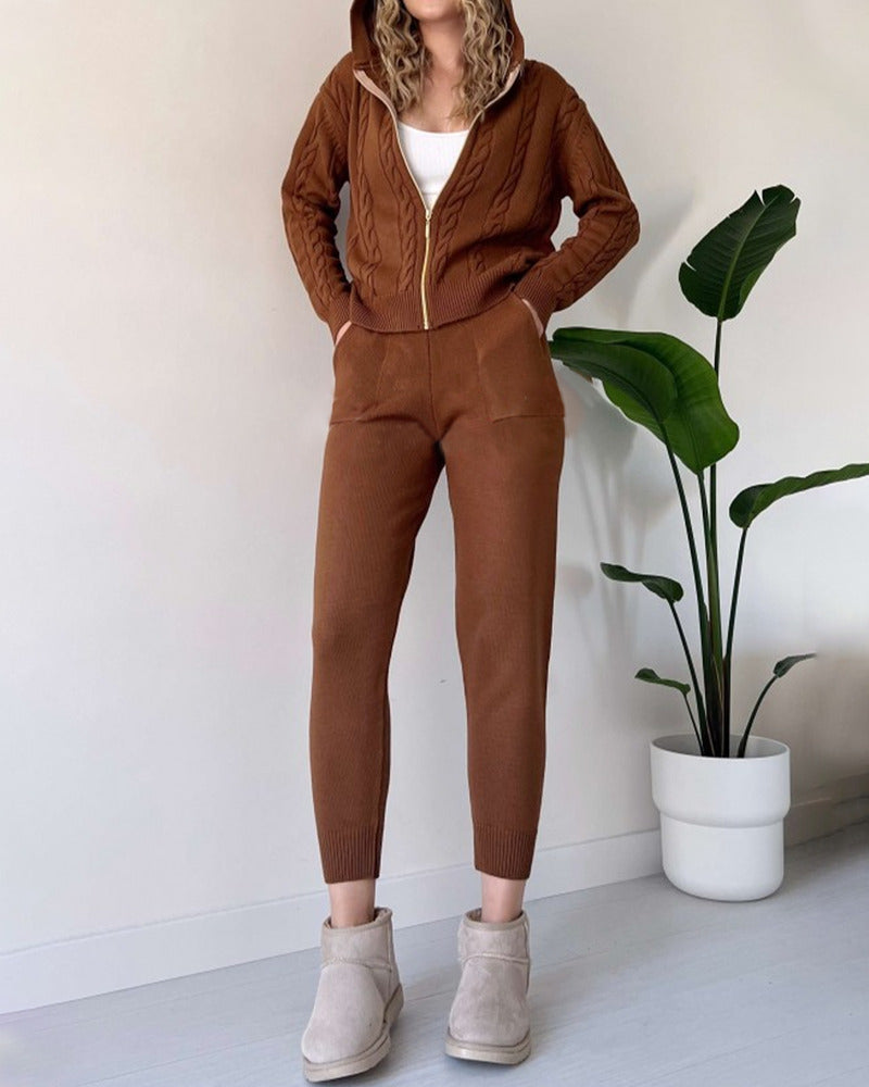 ANIA - Two-Piece Set in Twisted Jacquard