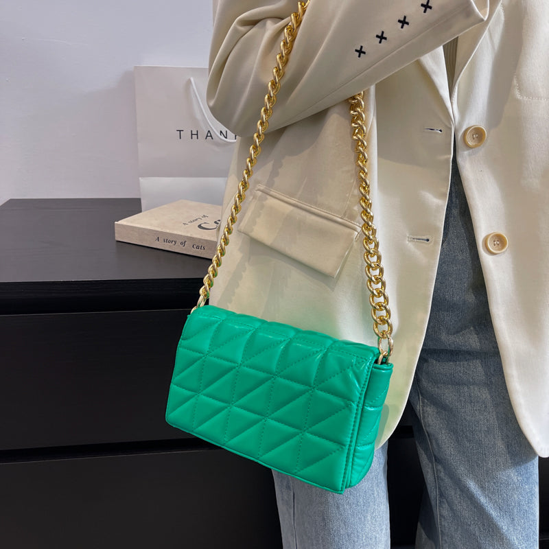 Gold Chain Quilted Handbag