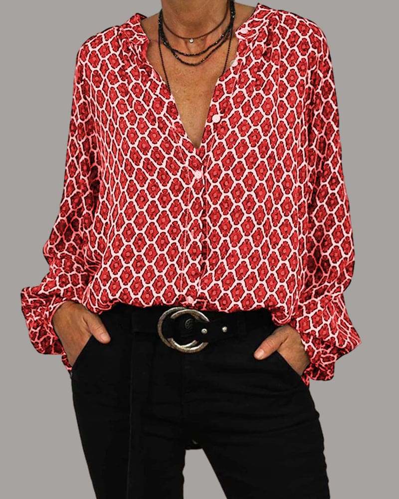 Ursula™ | Casual V-neck shirt