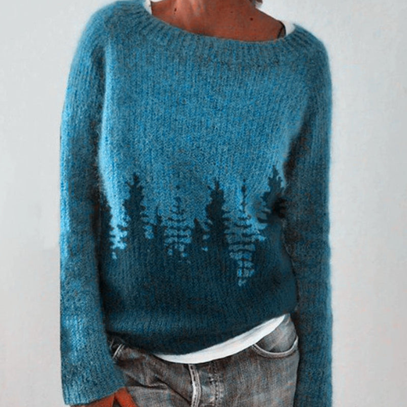 ANITA - Strickpullover mit Print 