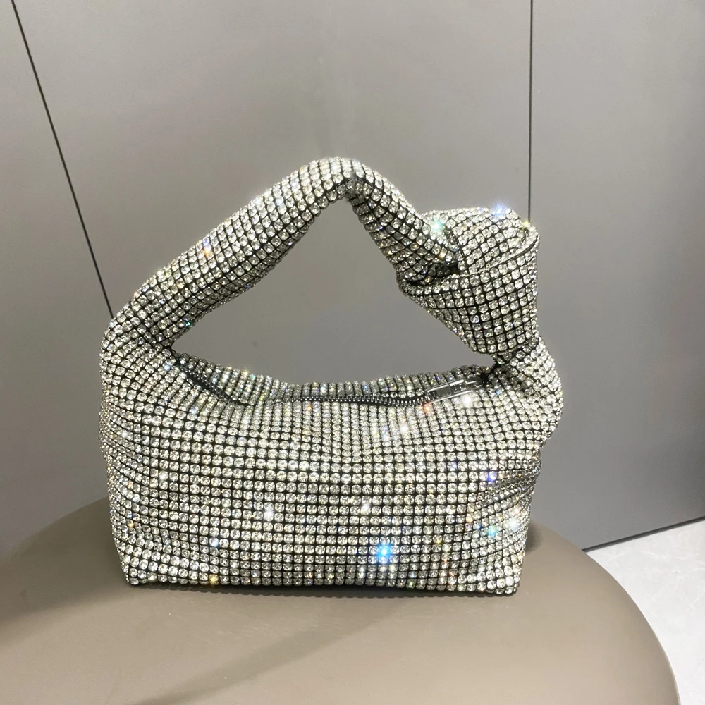 Bolso de mano con nudo "Sparkle"