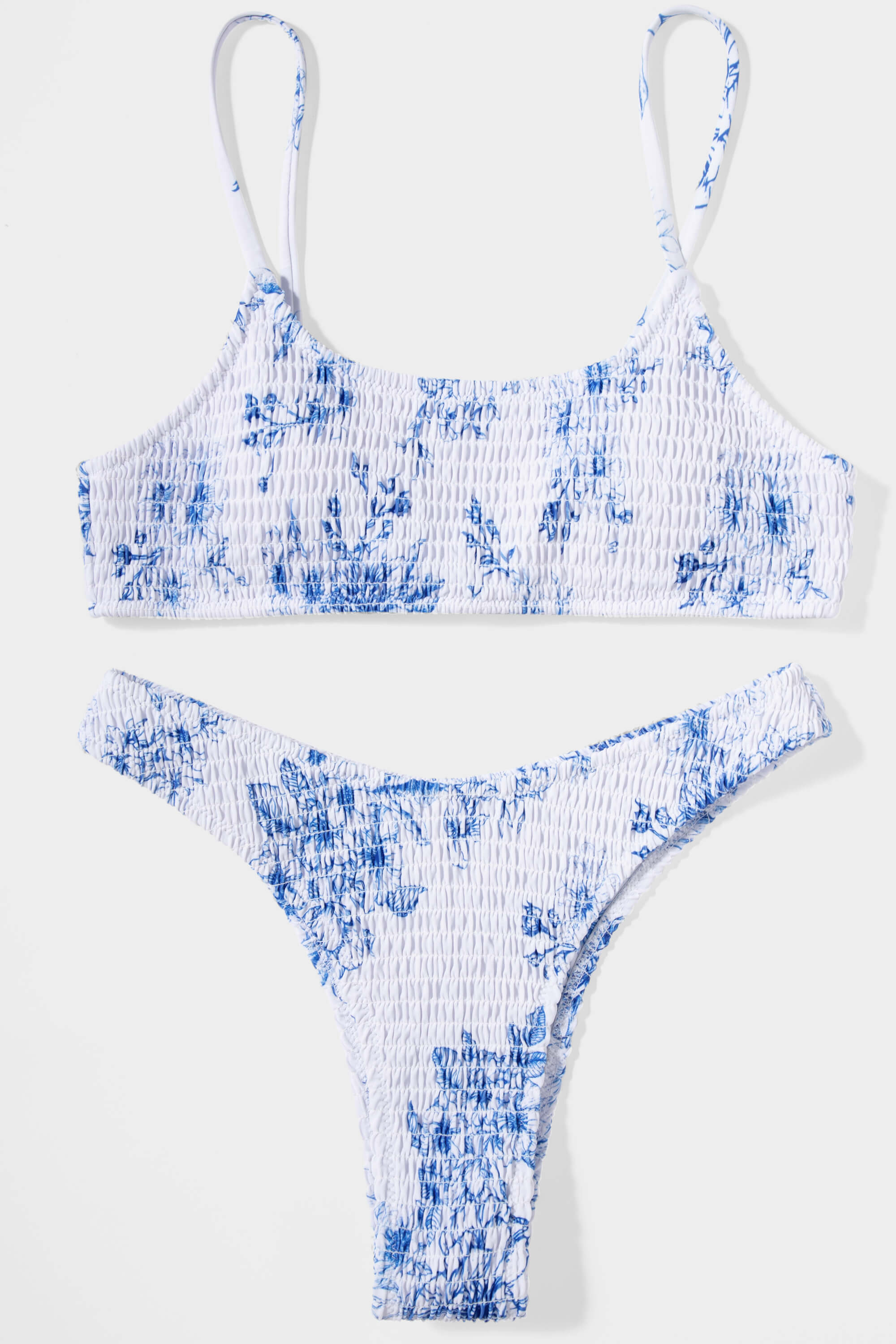 Hana Set - Weiß Blau Blumen 