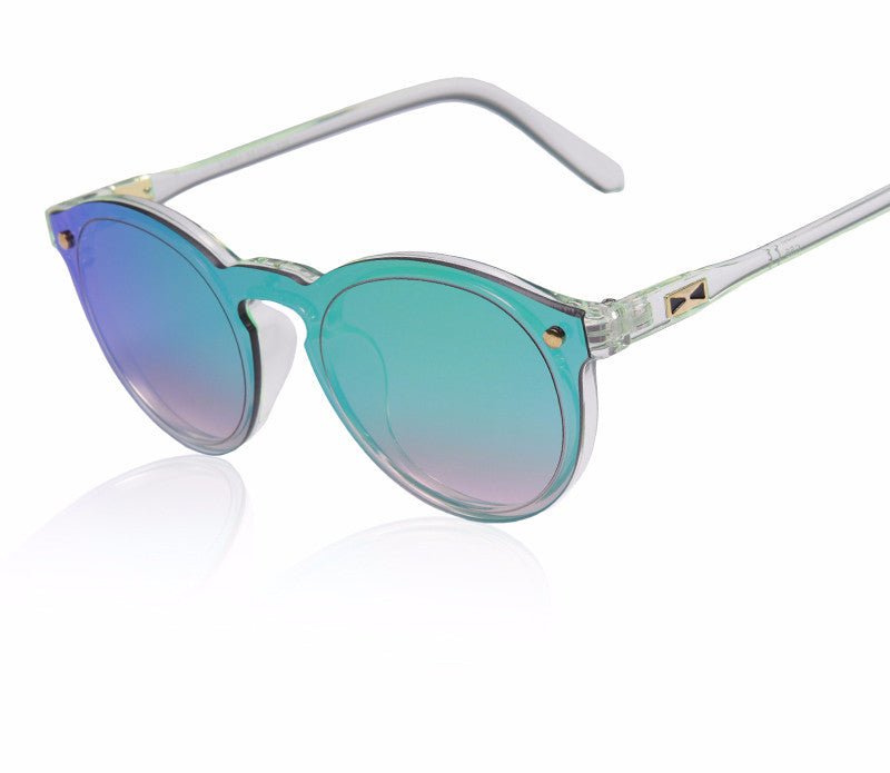 Reflektierende ovale Mode-Sonnenbrille