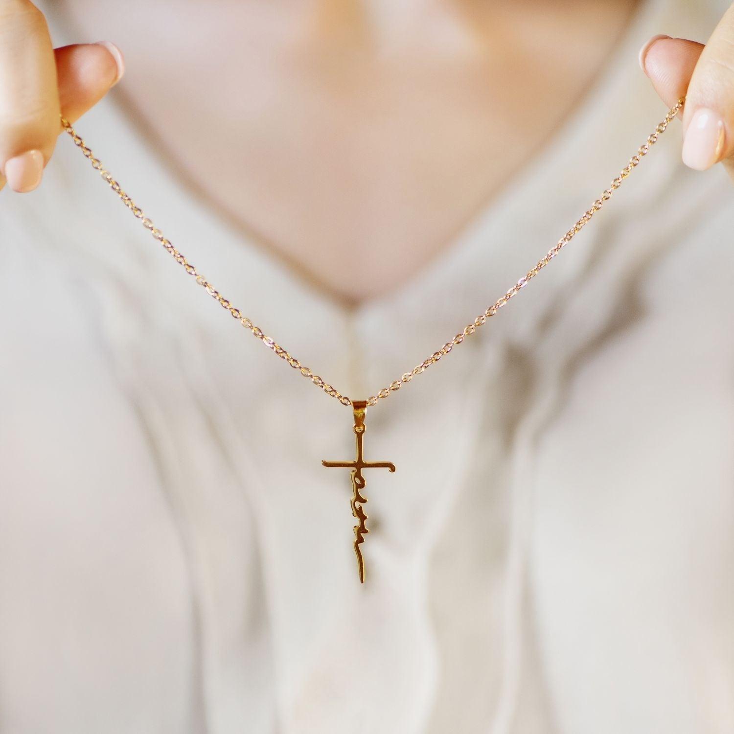 Faith Cross Necklace