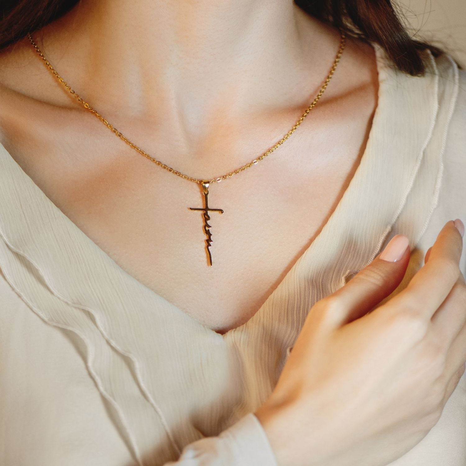 Faith Cross Necklace