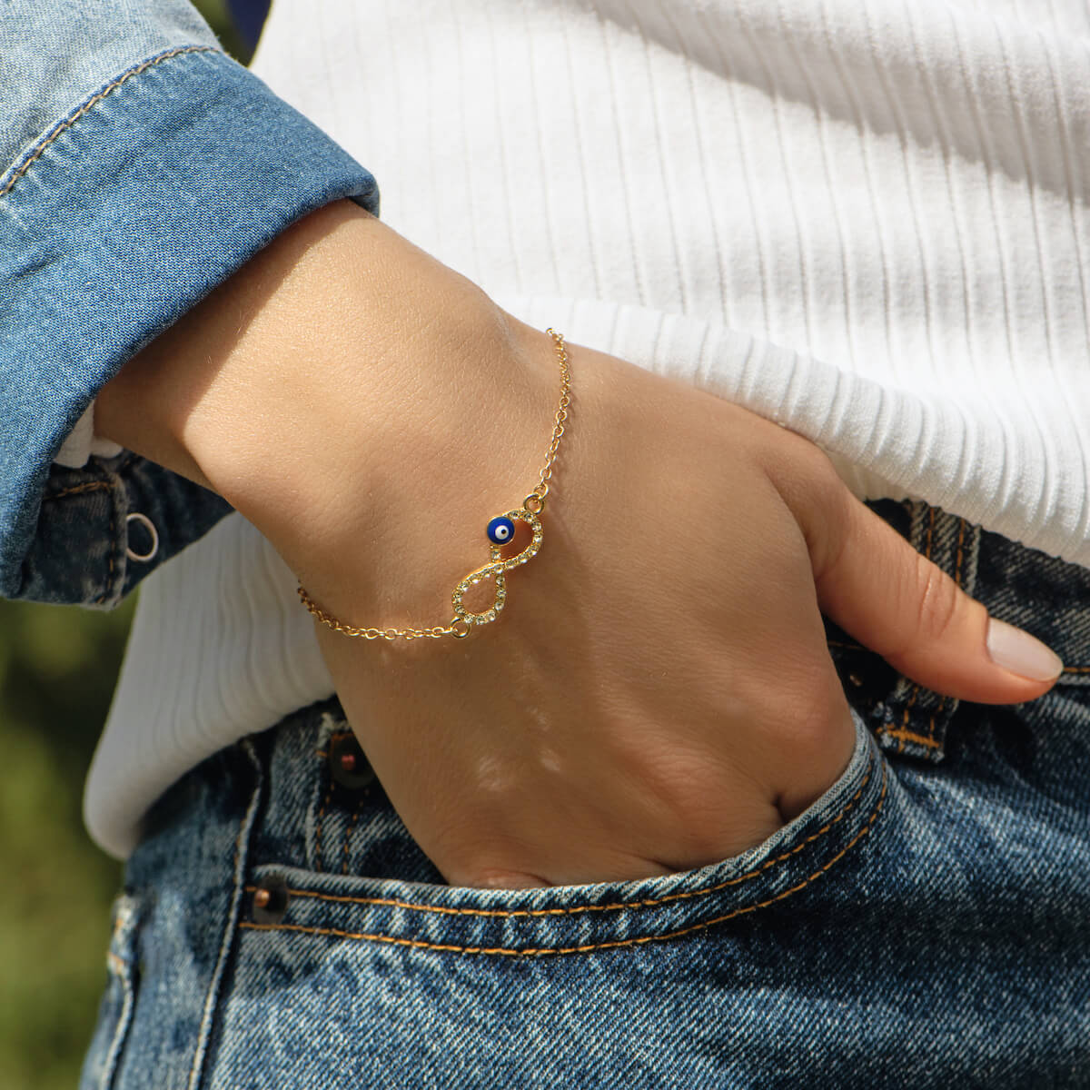 Evil Eye Unendlichkeitsarmband