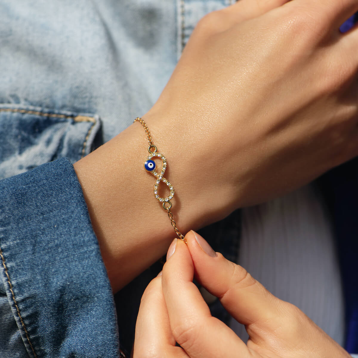 Evil Eye Unendlichkeitsarmband