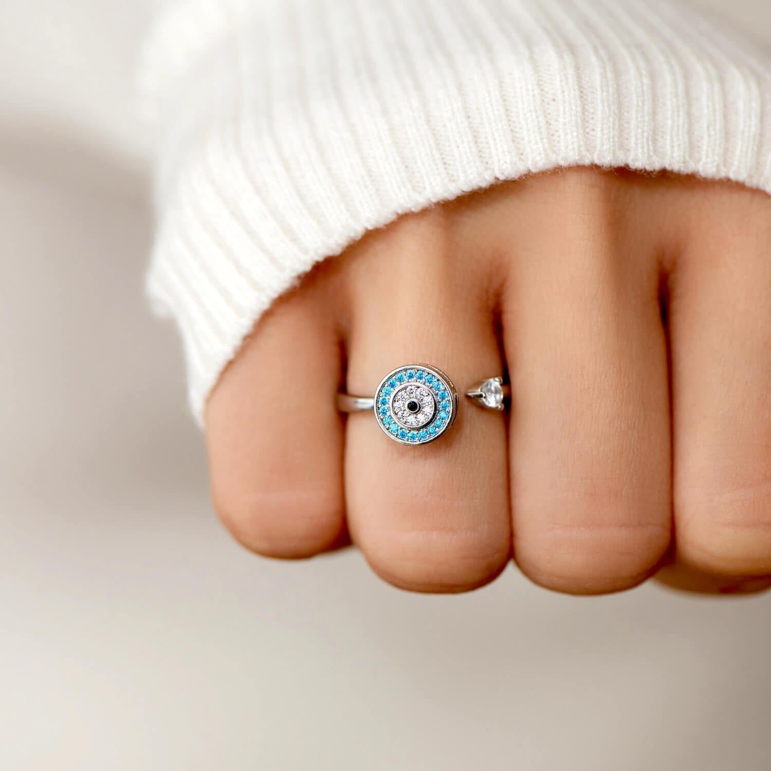 Evil Eye Fidget Ring