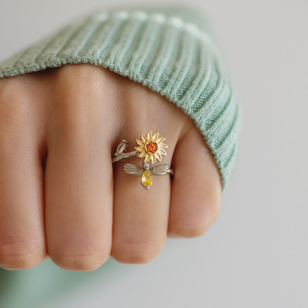 Sunflower Fidget Ring