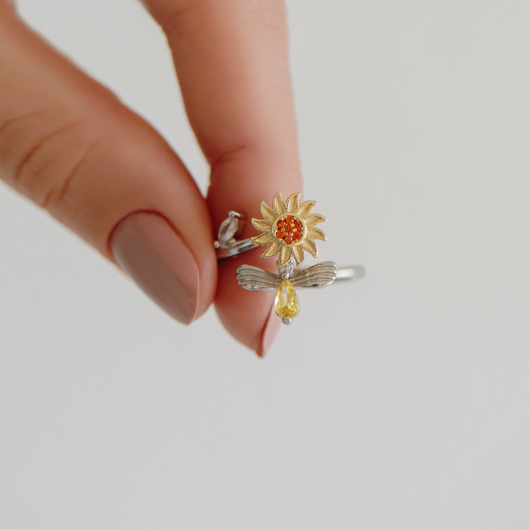 Sunflower Fidget Ring