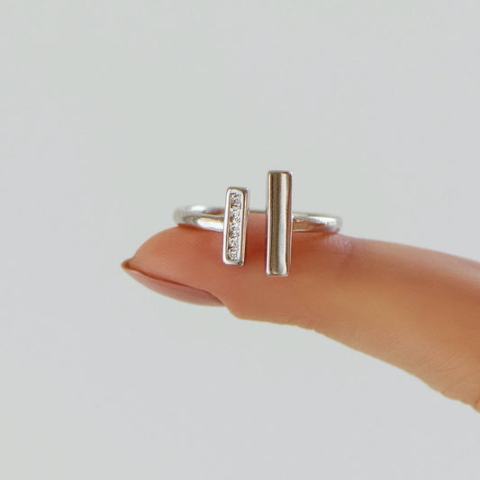 Madre e hija - Anillo grueso y fino 