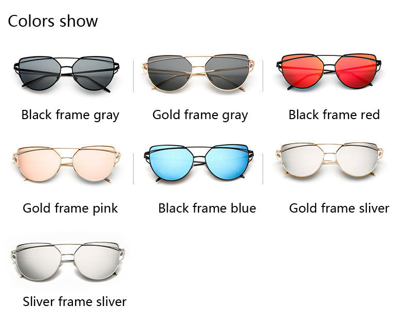 Sonnenbrille mit verspiegelten Gläsern von Twin Beam
