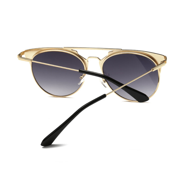 Retro-Cat-Eye-Sonnenbrille mit Metallrahmen