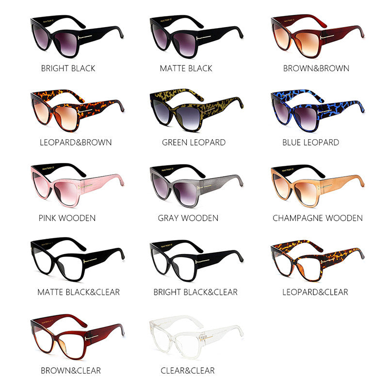 Cat-Eye-Sonnenbrille mit Farbverlauf