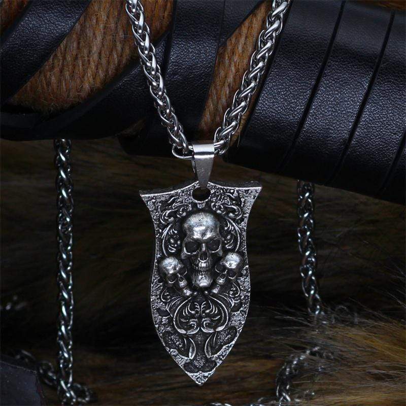 GOTHIC SKULL STAINLESS STEEL PENDANT