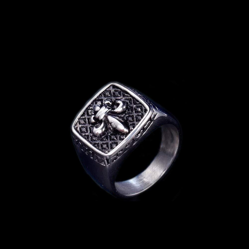 Einzigartiger Vintage-Ring aus Edelstahl für Herren