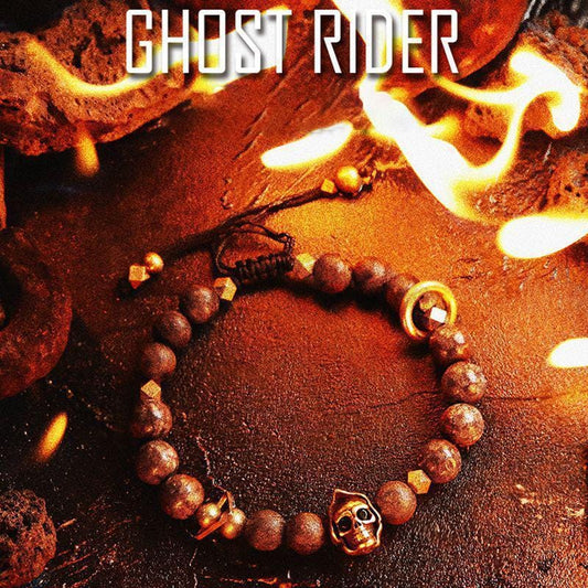 RETRO GHOST RIDER GEMSTONE BRACELET