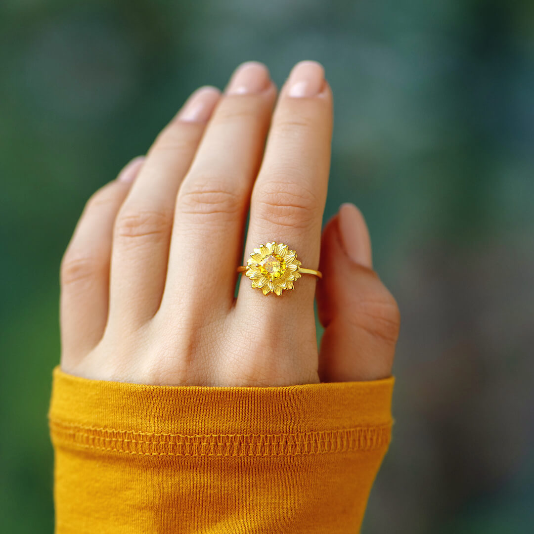 Du bist mein Sonnenschein - Sonnenblumenring 