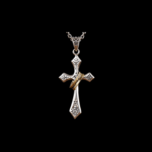 JESUS CROSS SILVER PENDANT