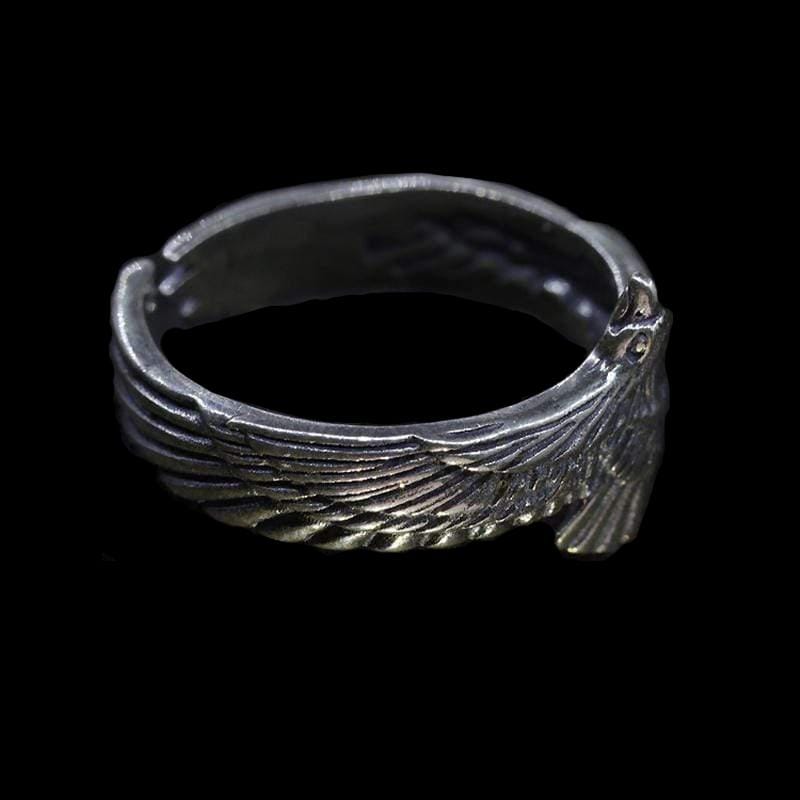 ANILLO DE PLATA CON AGUILA RETRO