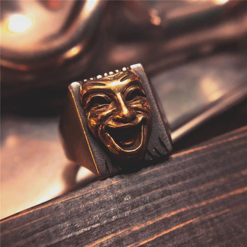 HARDCORE MEN'S CRY SMILE SILVER RNG