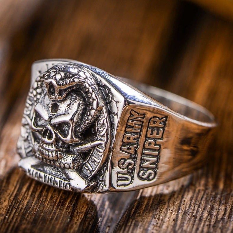 ANILLO DE PLATA DE FRANCOTIRADOR DEL EJÉRCITO DE EE. UU.