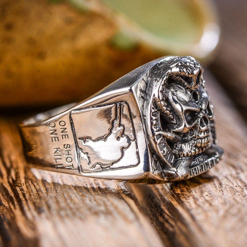 ANILLO DE PLATA DE FRANCOTIRADOR DEL EJÉRCITO DE EE. UU.