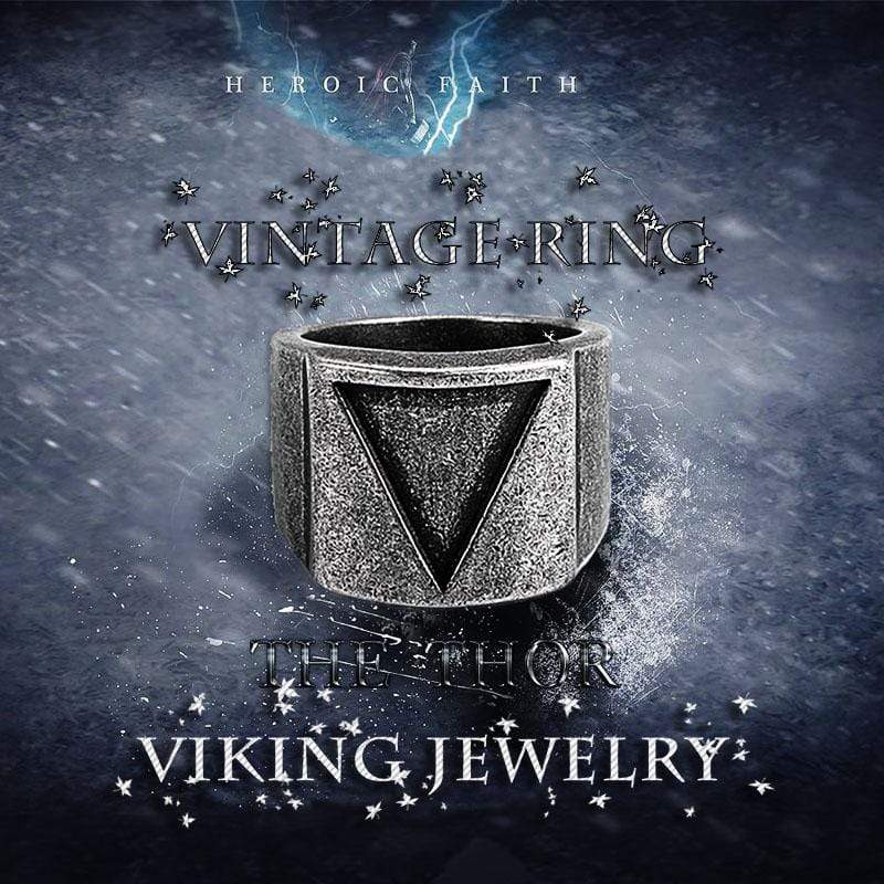 VIKING TRIANGLE STAINLESS STEEL RING